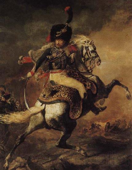 Theodore Gericault An Officer of the Chasseurs Commanding a Charge Germany oil painting art